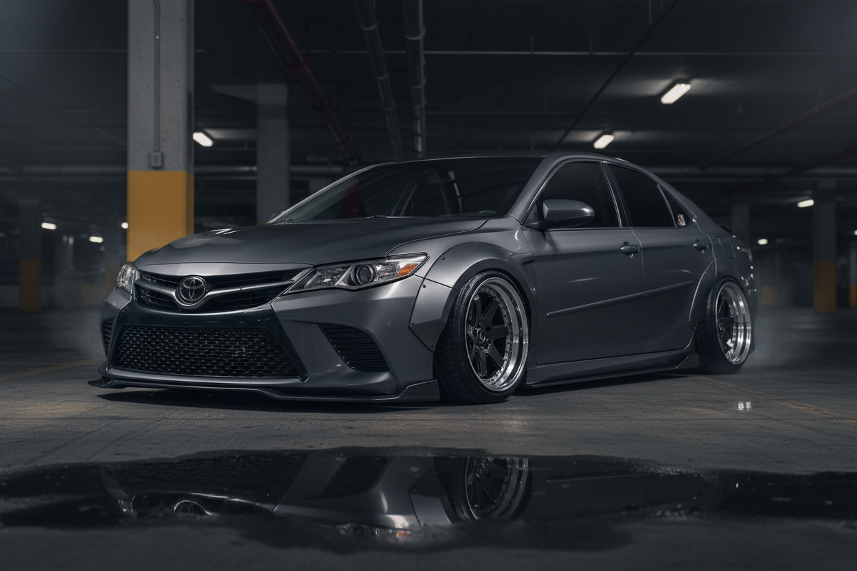 Bagged and fully modded 2016 toyota camry