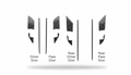 Carbon Fiber Interior Inner Door Bowl Pieces & Stripes Trim - Toyota Camry (2025-2026) SE / XSE / LE / XLE