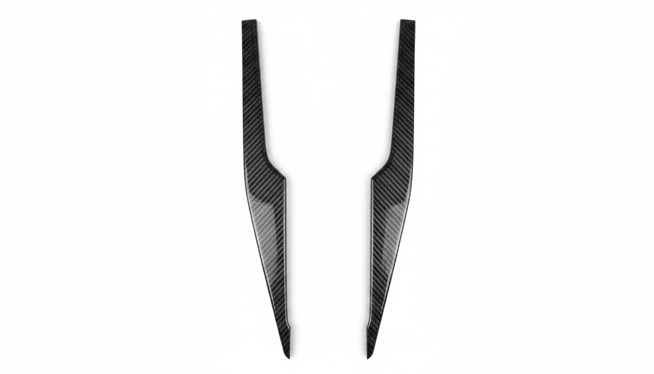 Carbon Fiber Interior Rear Door Panels Trim Kit - Toyota Camry (2025-2026) SE / XSE / LE / XLE