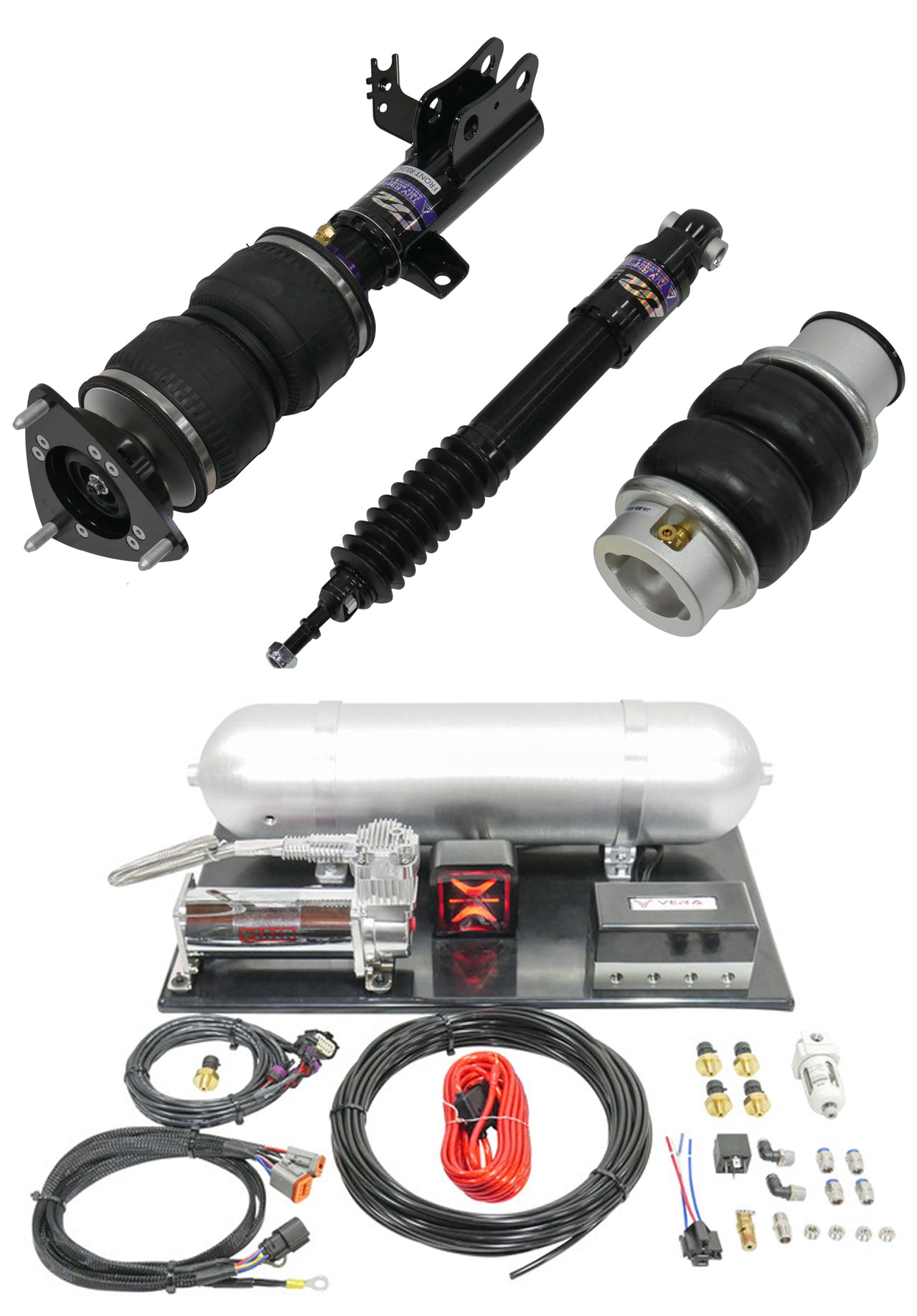 D2 Racing Air Struts (Air Ride) - Toyota Camry (2018-2026) SE / XSE / LE / XLE / TRD