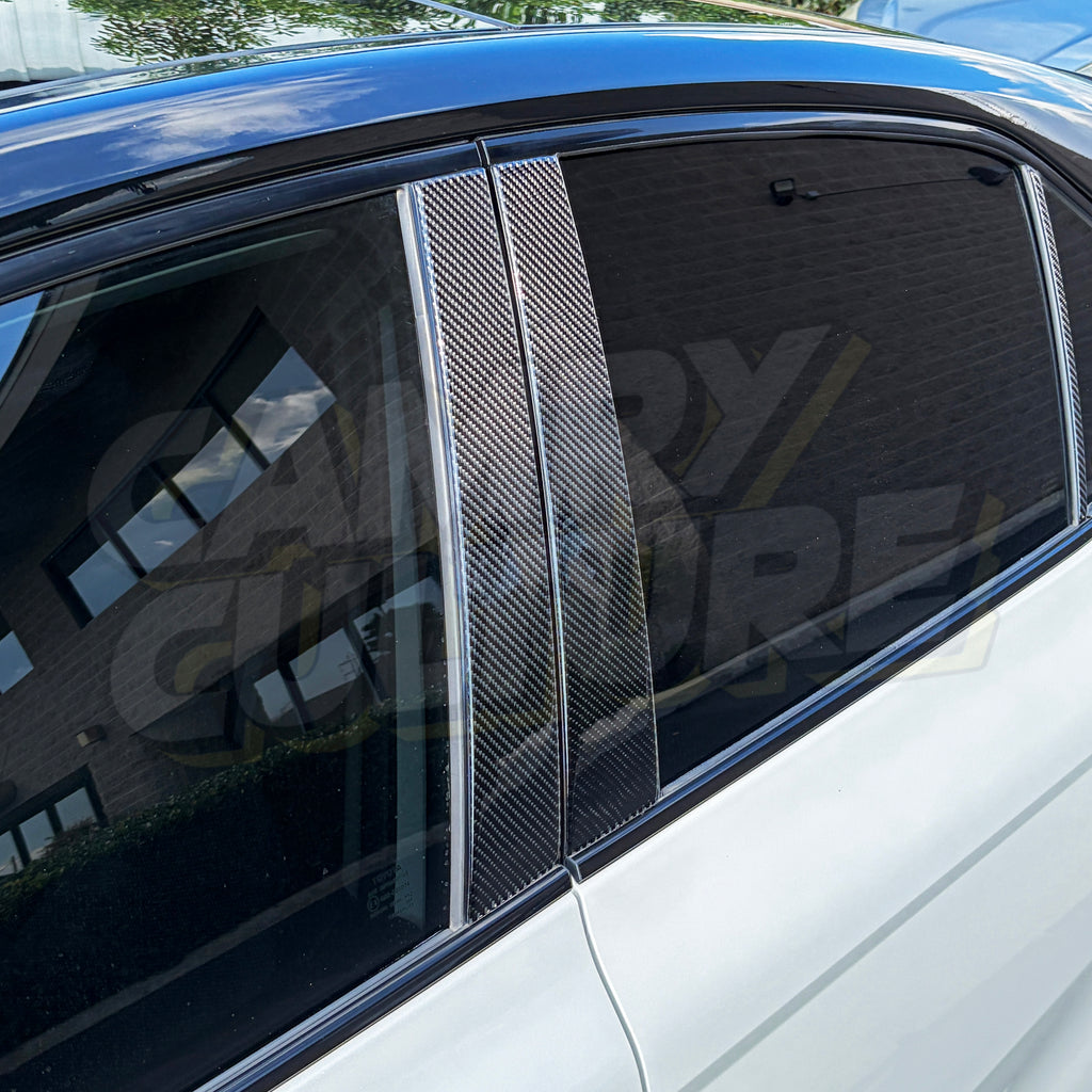 Carbon Fiber B-Pillar Trim - Toyota Camry (2018-2024) SE / XSE / LE / XLE / TRD