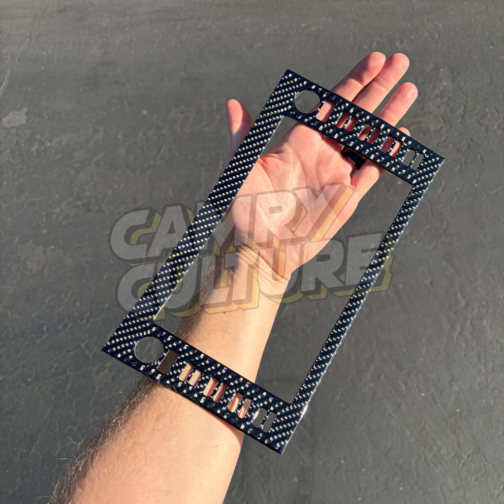 Carbon Fiber Infotainment Screen Trim - Toyota Camry (2021-2024) SE / XSE / LE / XLE / TRD