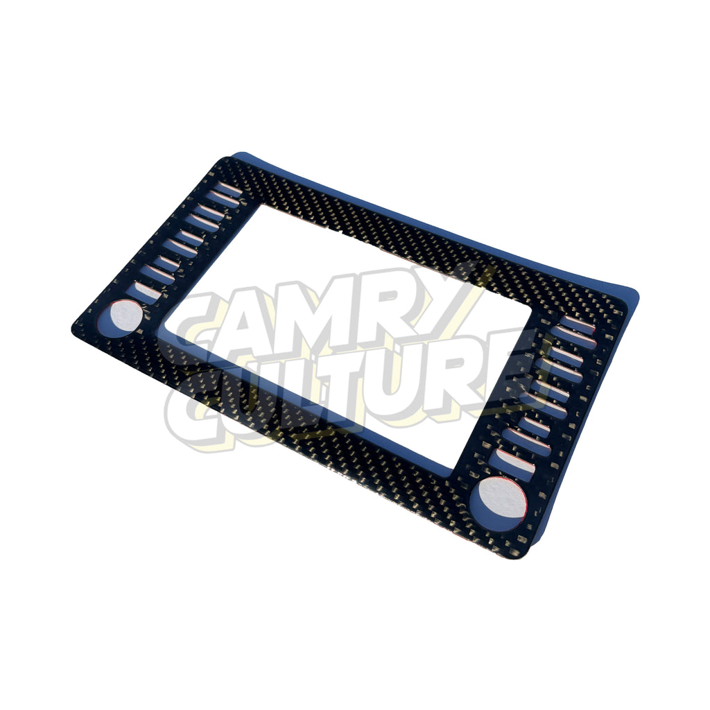 Carbon Fiber Infotainment Screen Trim - Toyota Camry (2021-2024) SE / XSE / LE / XLE / TRD