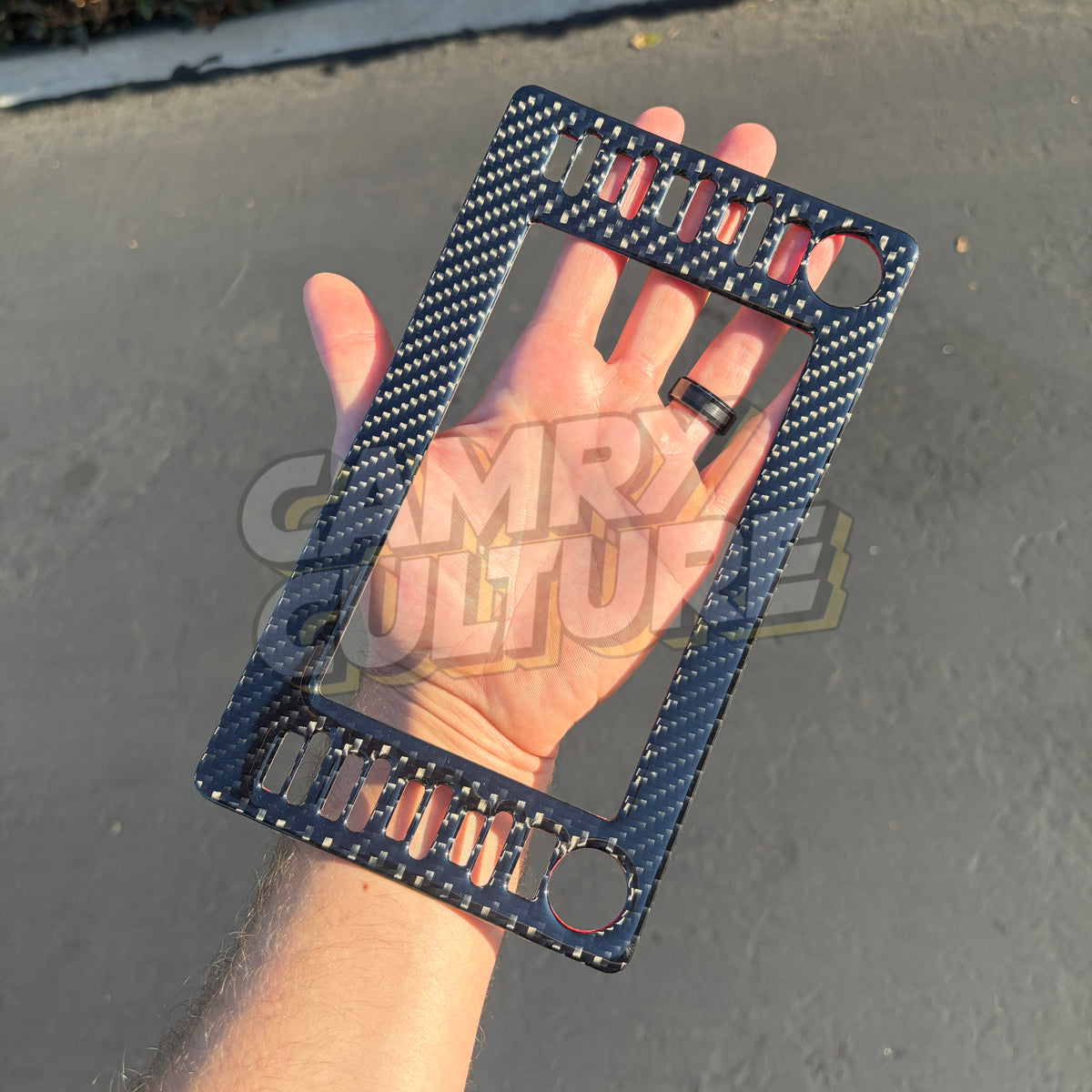Carbon Fiber Infotainment Screen Trim - Toyota Camry (2021-2024) SE / XSE / LE / XLE / TRD