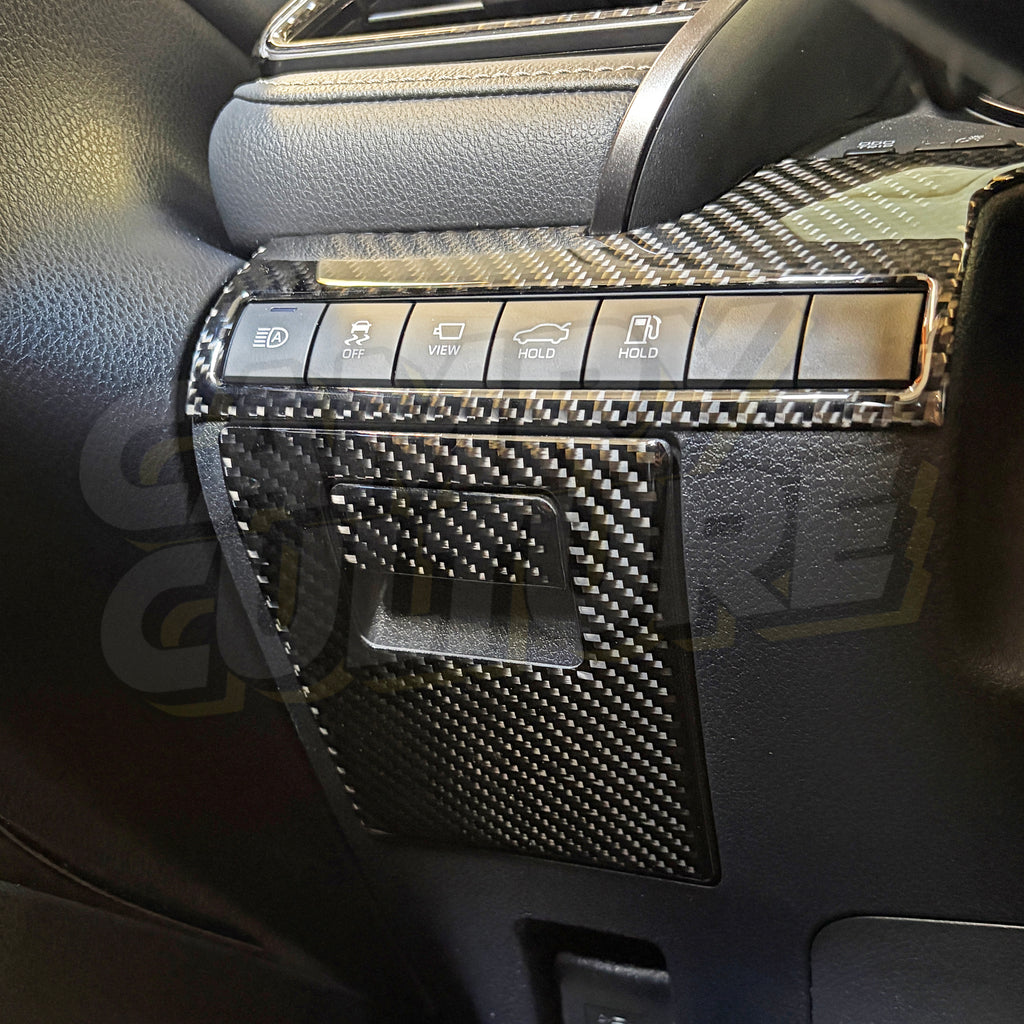 Carbon Fiber Headlight Switch Trim - Toyota Camry (2018-2024) SE / XSE / LE / XLE / TRD