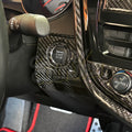 Carbon Fiber Ignition Start Button Frame Trim - Toyota Camry (2018-2024) SE / XSE / LE / XLE / TRD