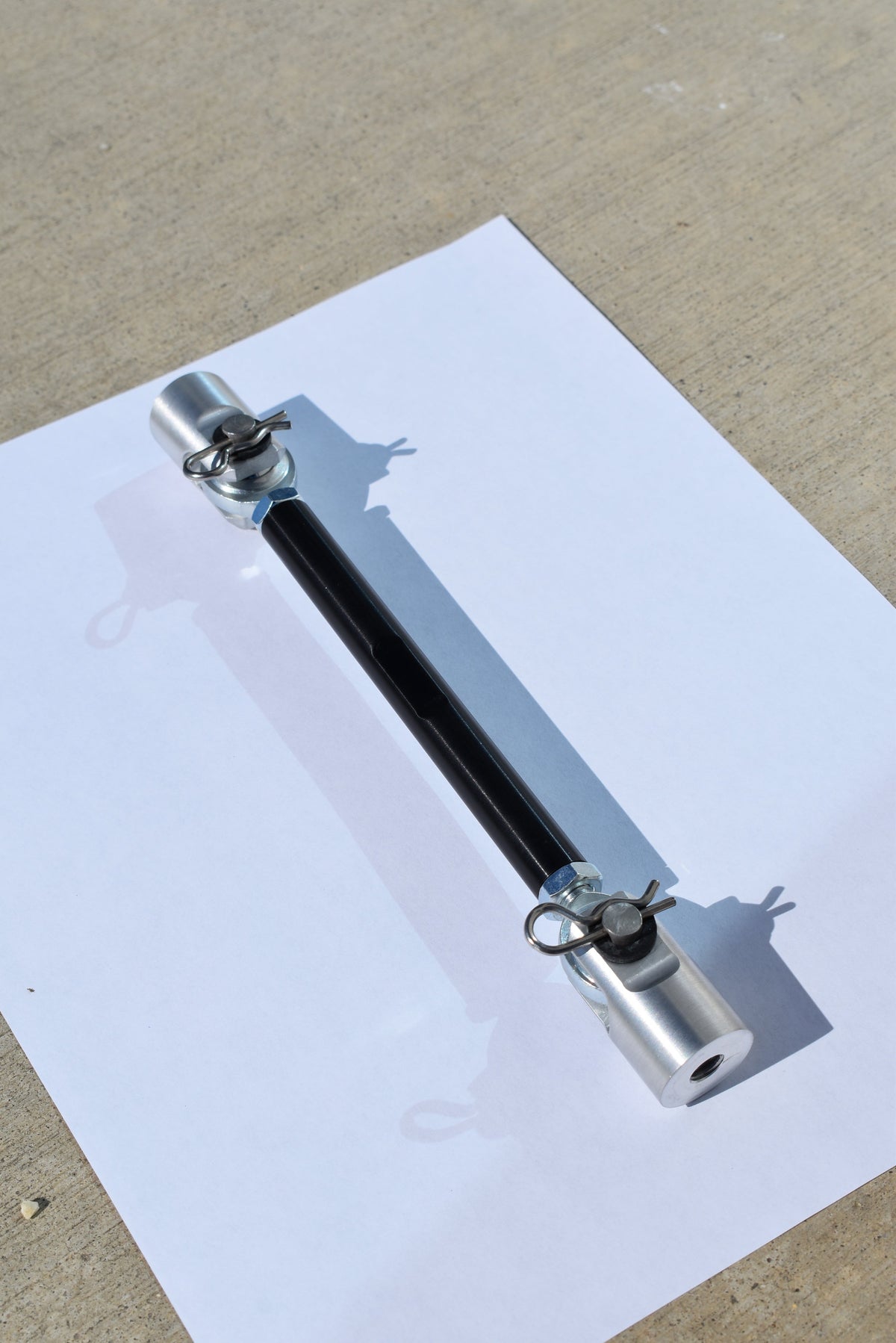 FSPE Adjustable Splitter Support Rods - BLACK (sold as a pair)