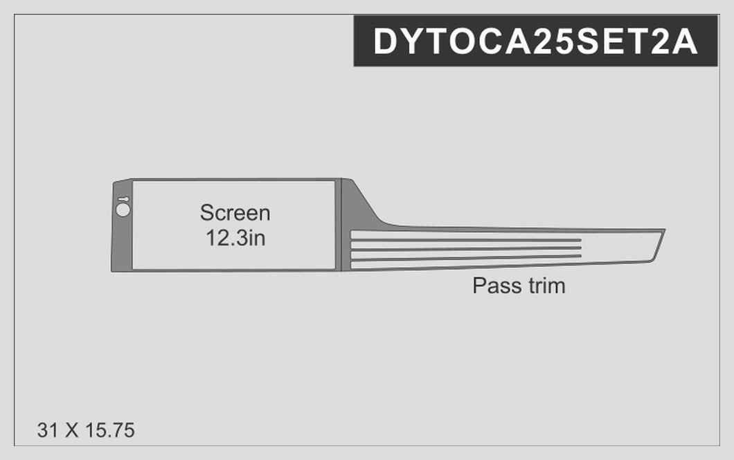 Carbon Fiber Interior Infotainment Screen Trim - Toyota Camry (2025-2026) SE / XSE / LE / XLE