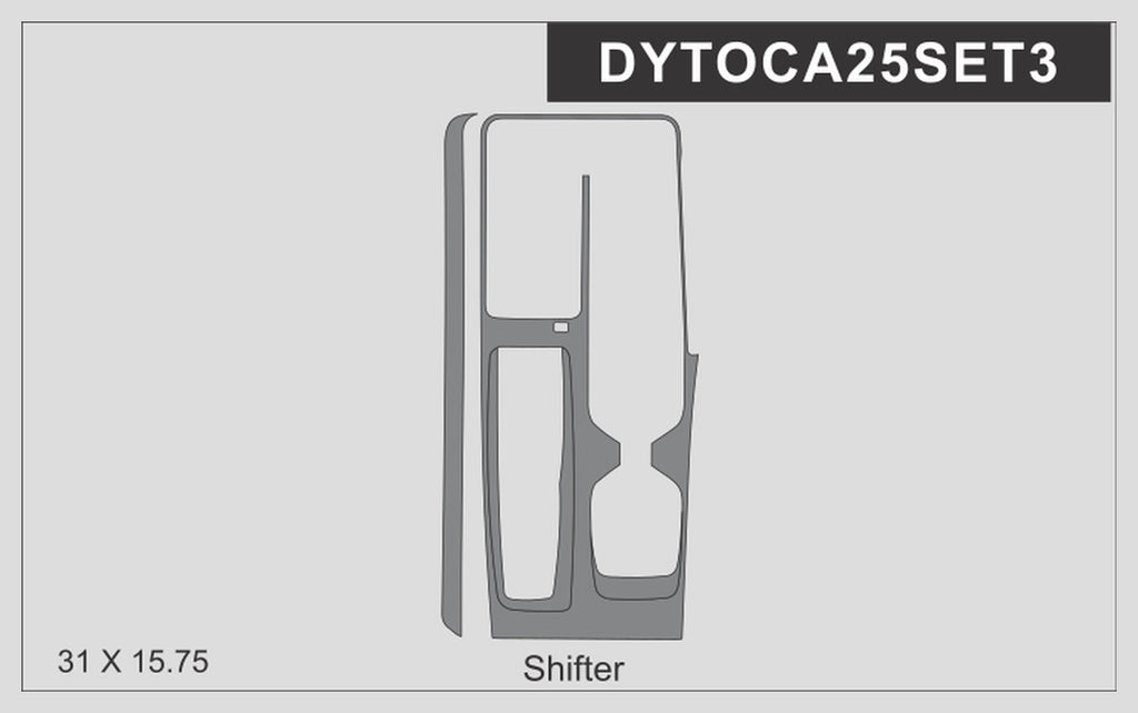 Carbon Fiber Interior Auto Shifter Trim - Toyota Camry (2025-2026) SE / XSE / LE / XLE