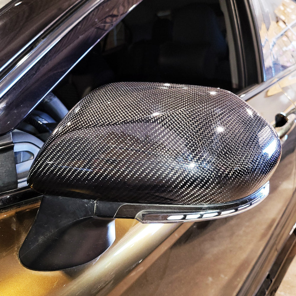 HRS Carbon Fiber Side Mirror Replacement Caps - Toyota Camry (2018-2020) SE / XSE / LE / XLE / TRD