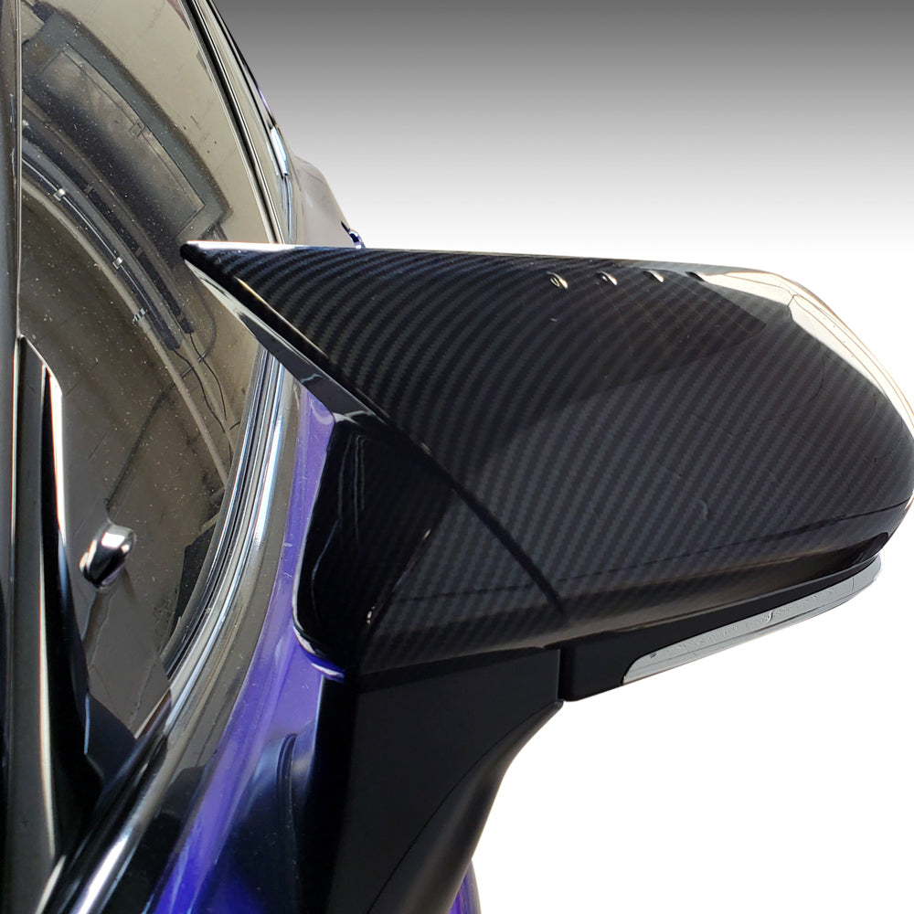 HRS Carbon Fiber Style Mirror Covers - Toyota Camry (2018-2024)
