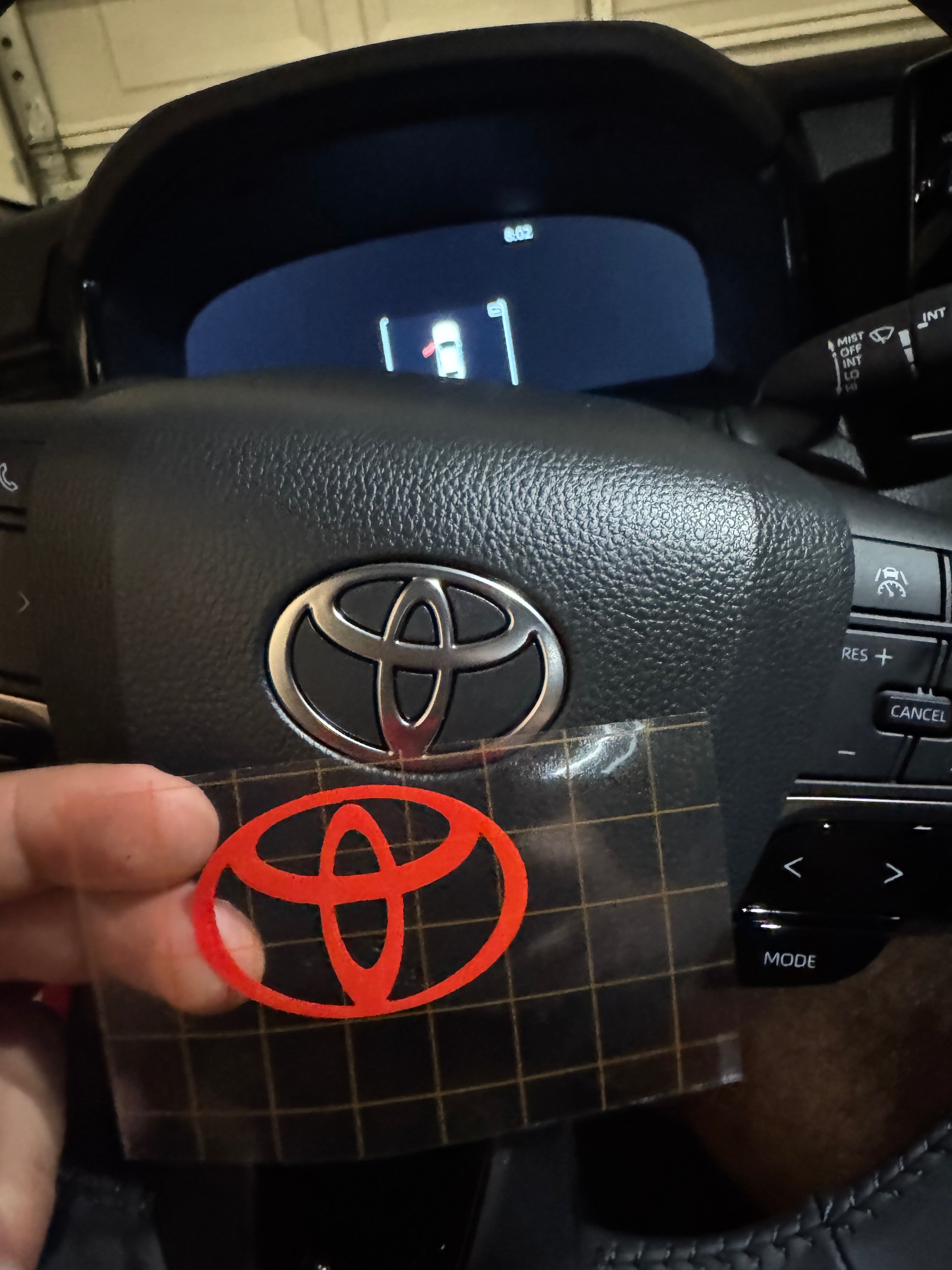 Steering Overlay Stickers - Toyota Camry (2025-2026) SE / XSE / LE / XLE