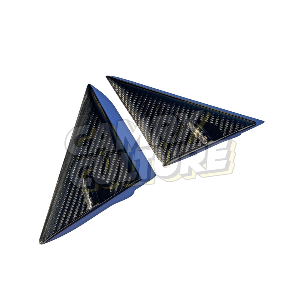 Carbon Fiber A-Pillar Triangular Trim - Toyota Camry (2018-2024) SE / XSE / LE / XLE / TRD