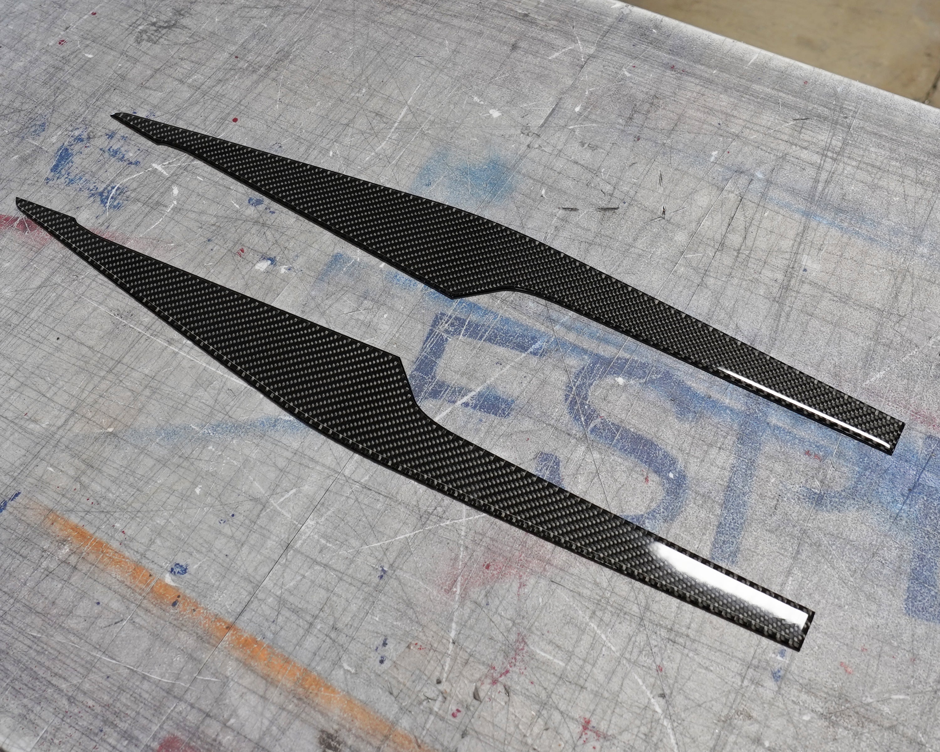 Carbon Fiber Interior Rear Door Panels Trim Kit - Toyota Camry (2025-2026) SE / XSE / LE / XLE