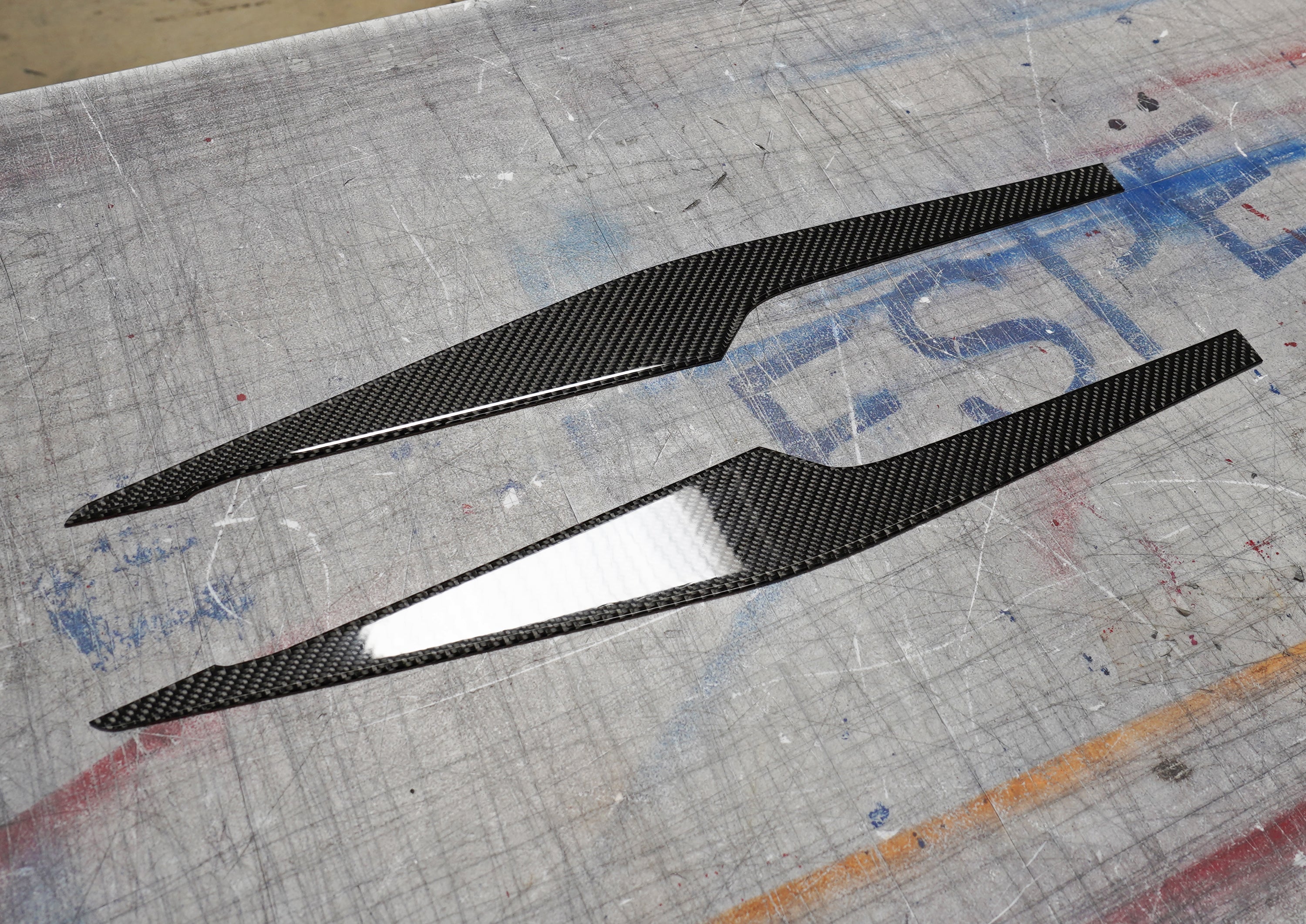 Carbon Fiber Interior Rear Door Panels Trim Kit - Toyota Camry (2025-2026) SE / XSE / LE / XLE