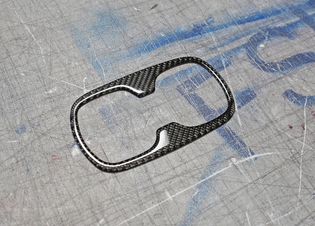 Carbon Fiber Interior Rear Cupholder Trim - Toyota Camry (2025-2026) SE / XSE / LE / XLE