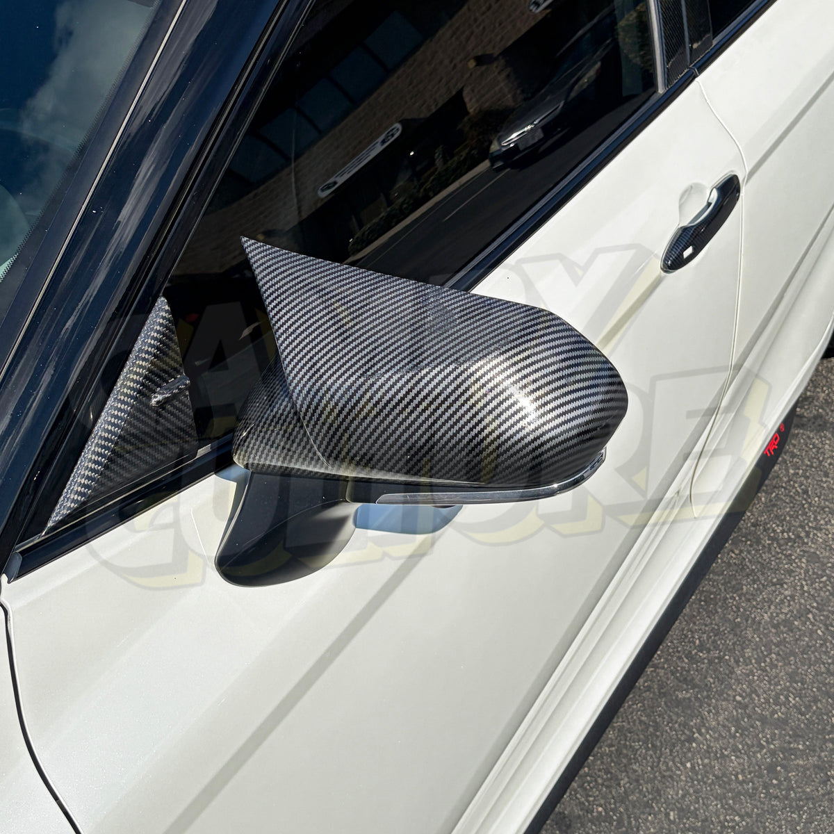 Carbon Fiber A-Pillar Triangular Trim - Toyota Camry (2018-2024) SE / XSE / LE / XLE / TRD