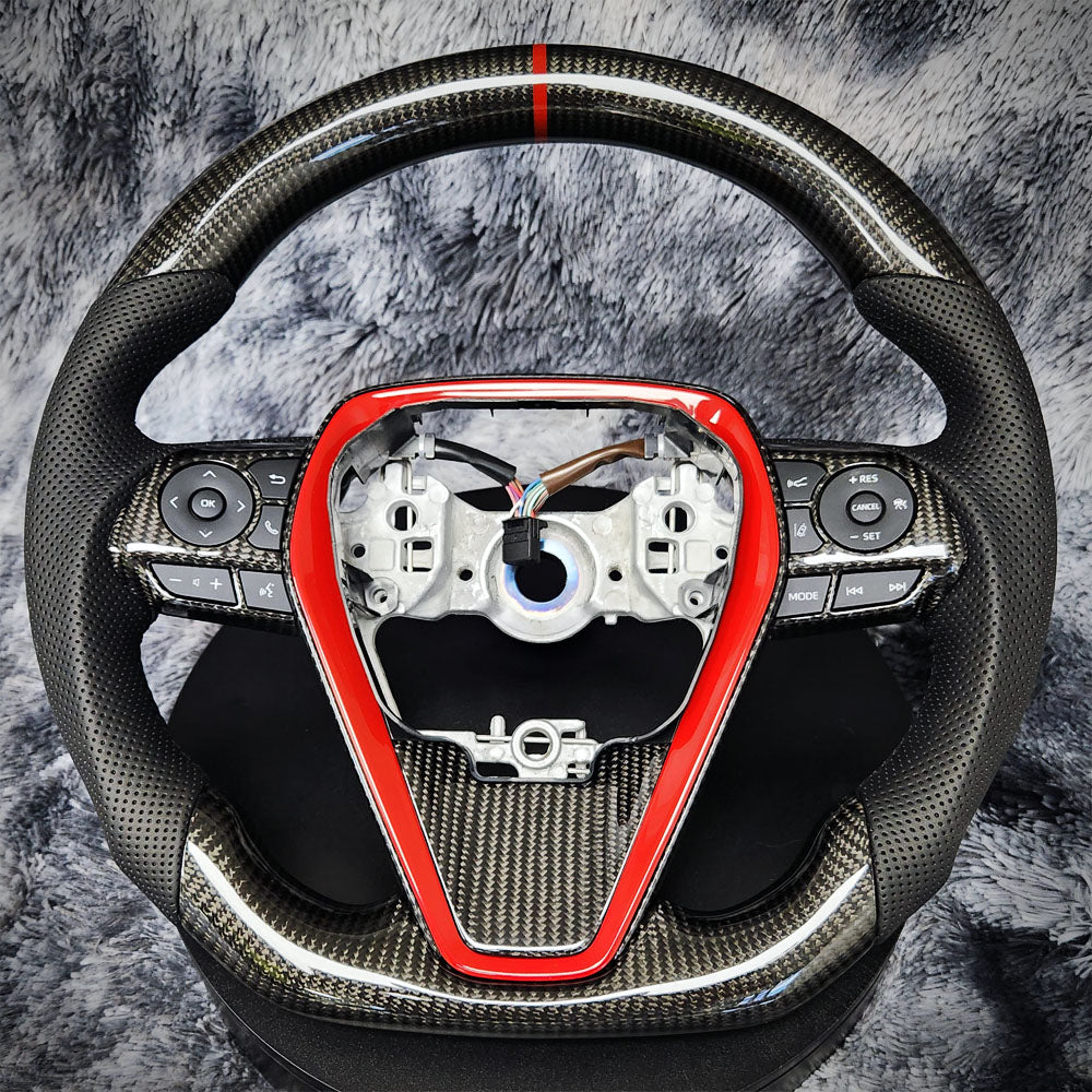HRS Carbon Fiber Steering Wheel - Toyota Camry (2018-2024) SE / XSE / LE / XLE / TRD