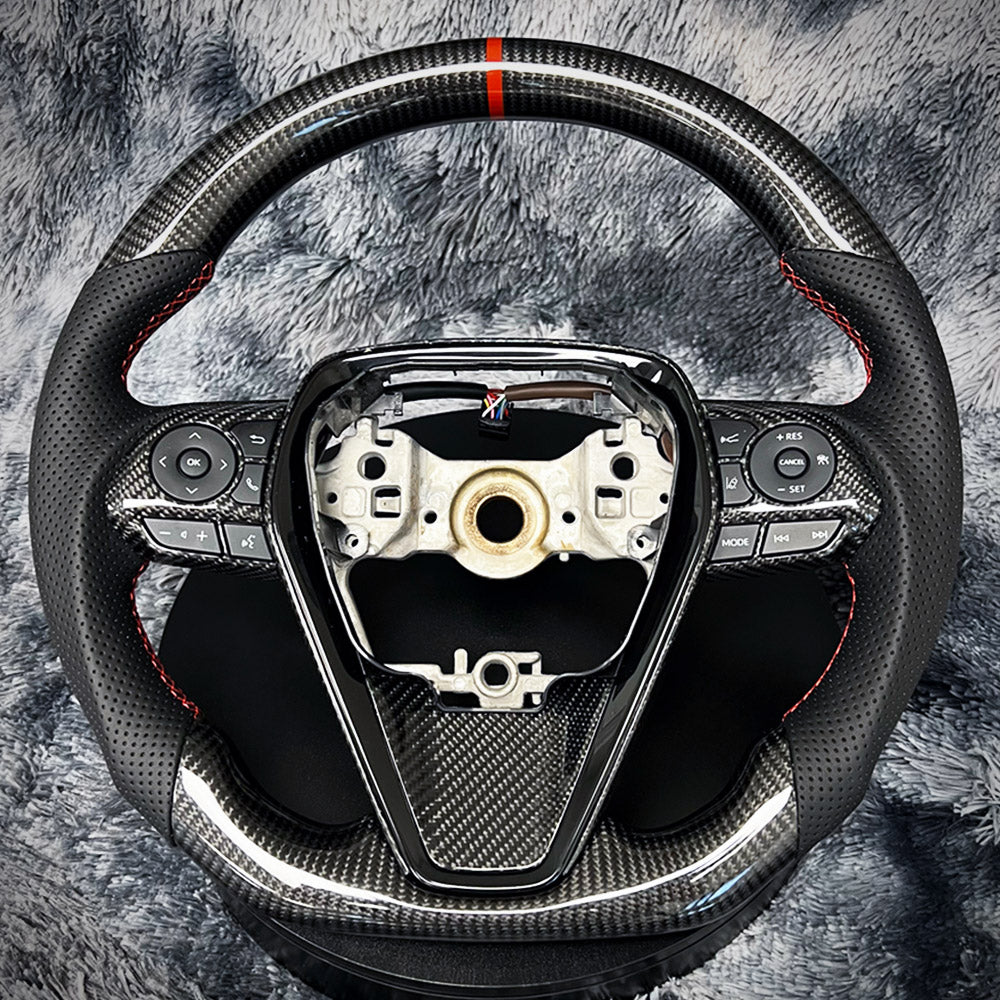 HRS Carbon Fiber Steering Wheel - Toyota Camry (2018-2024) SE / XSE / LE / XLE / TRD