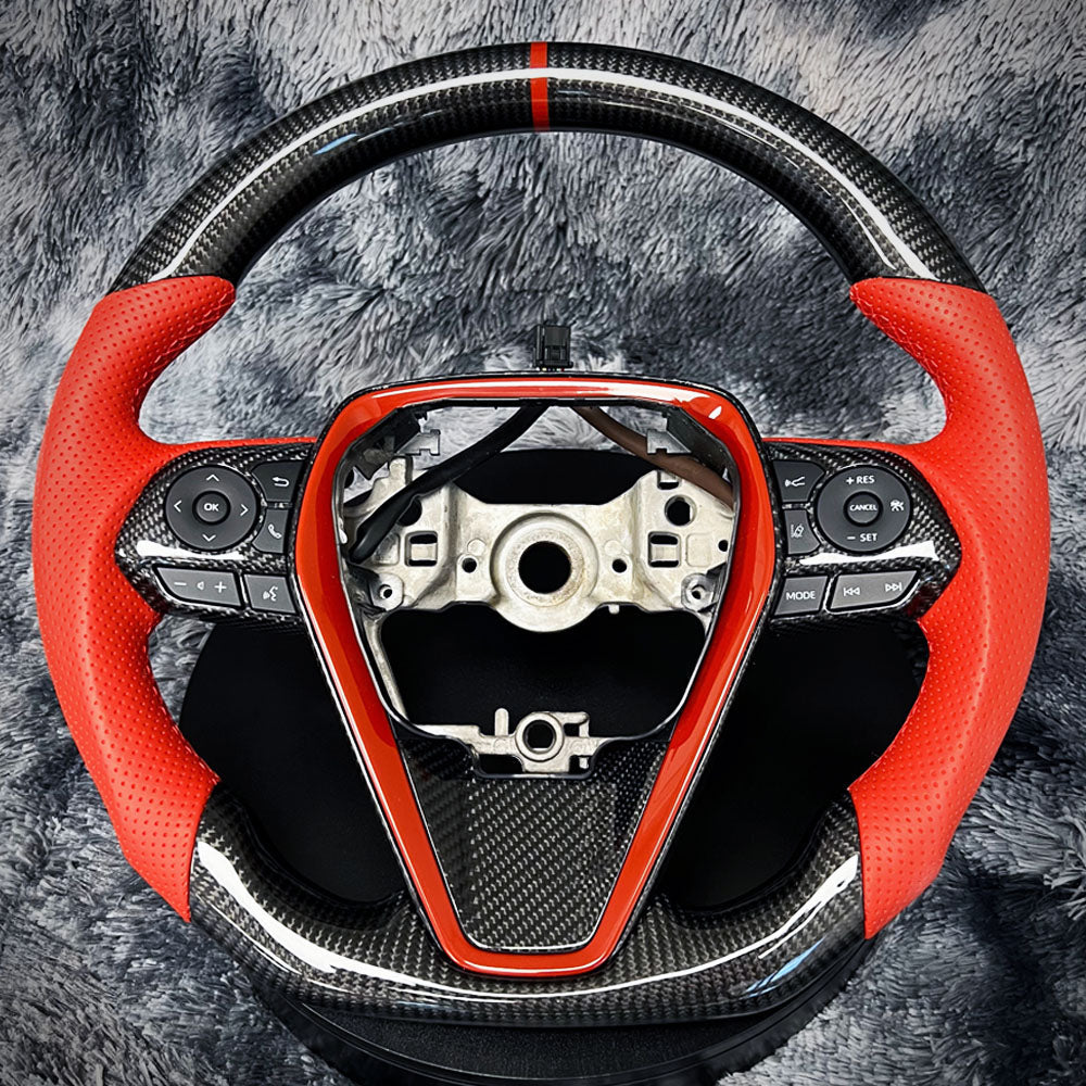 HRS Carbon Fiber Steering Wheel - Toyota Camry (2018-2024) SE / XSE / LE / XLE / TRD