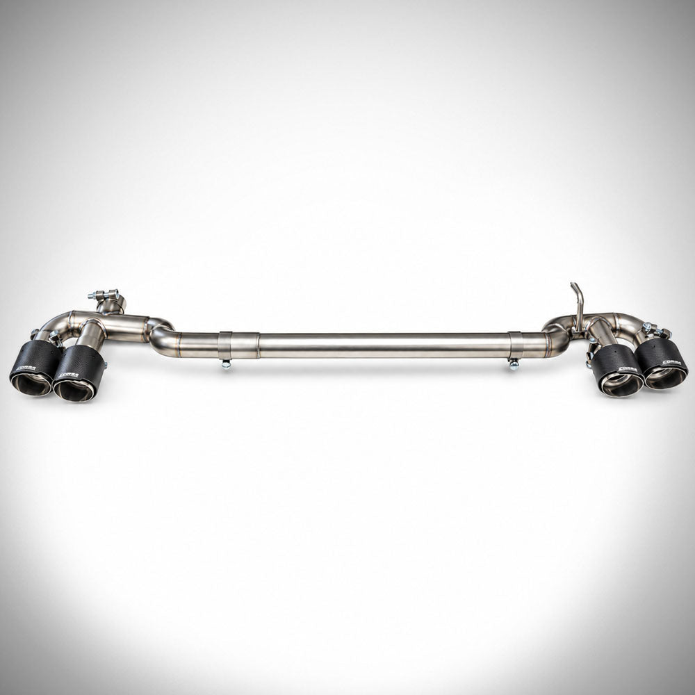 YOFER Quad Exhaust System with Carbon Fiber Tips - Toyota Camry (2025-2026) SE / XSE w/ YOFER Dual Cut Outs Diffuser