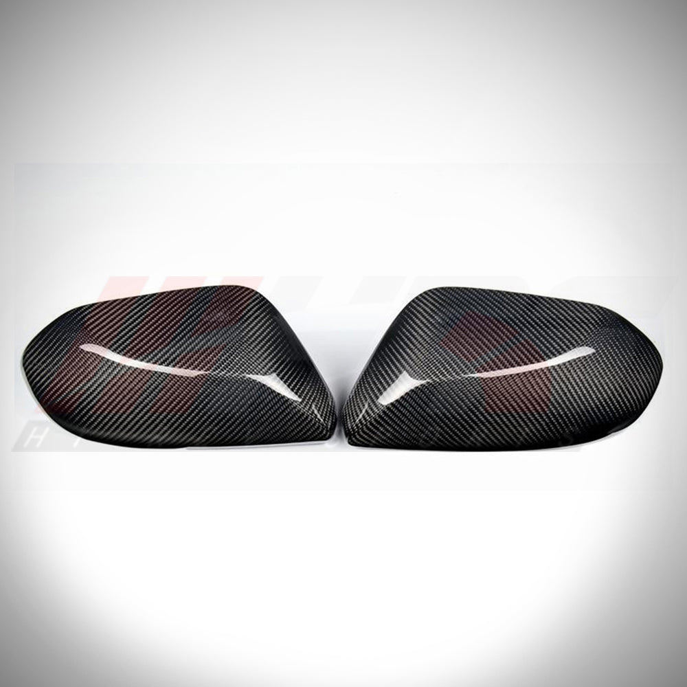 HRS Carbon Fiber Side Mirror Replacement Caps - Toyota Camry (2018-2020) SE / XSE / LE / XLE / TRD