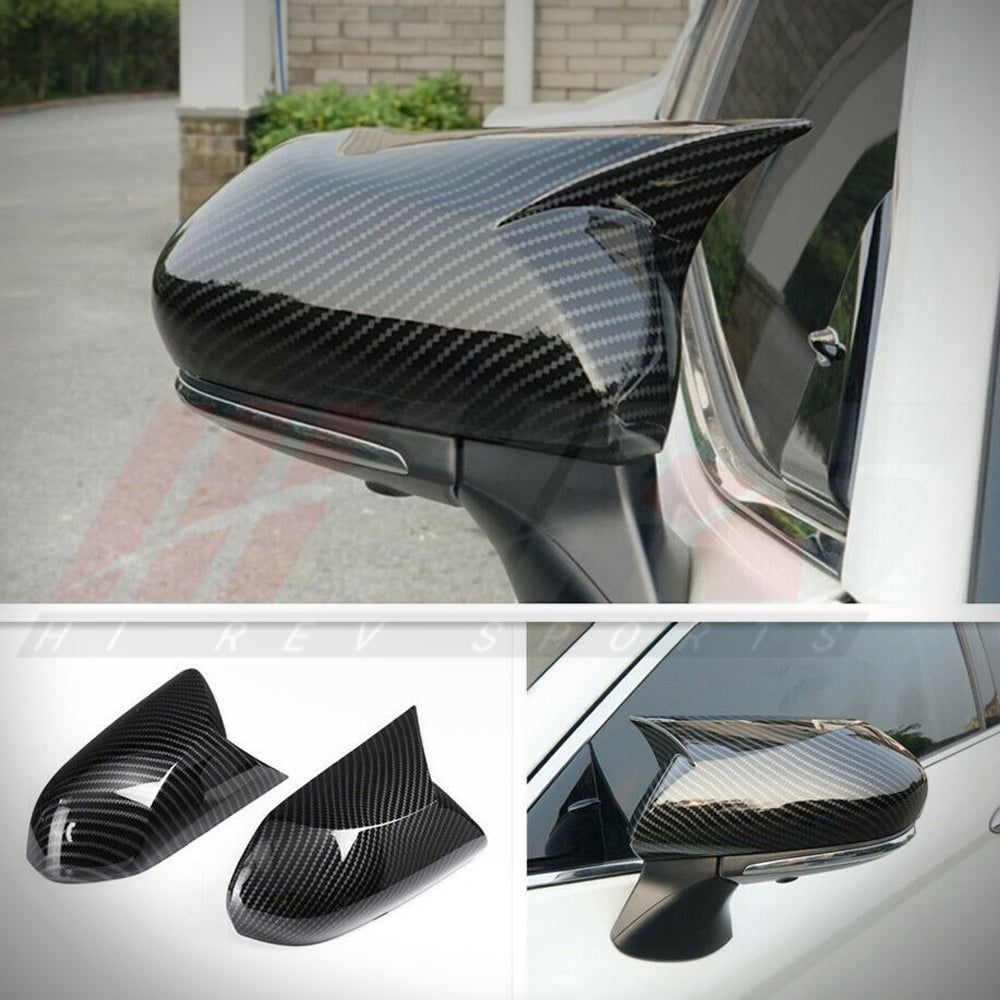 HRS Carbon Fiber Style Mirror Covers - Toyota Camry (2018-2024)