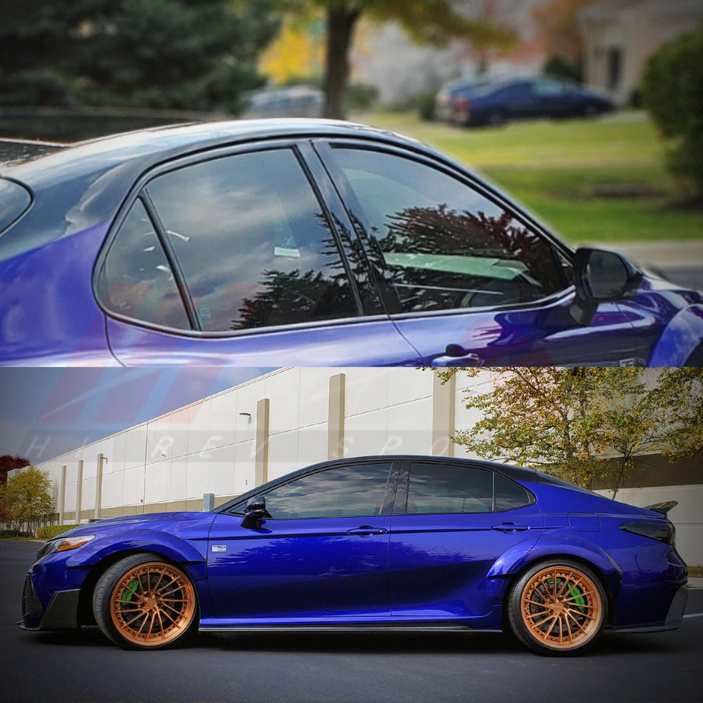 HRS Elite Series Chrome Moldings Delete (gloss black) - Toyota Camry (2018-2024) SE / XSE / LE / XLE / TRD