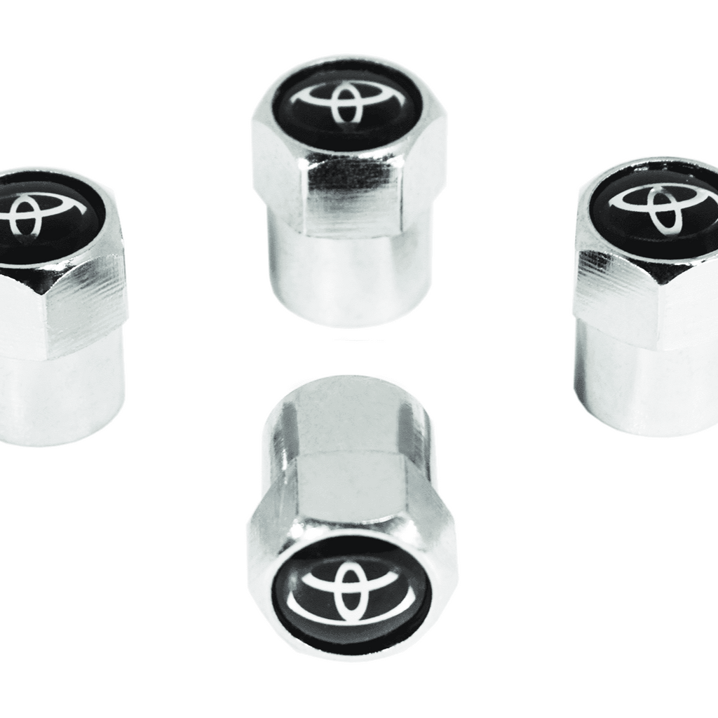 Chrome Valve Stem Tire Caps - Toyota Camry (fits all Toyotas)