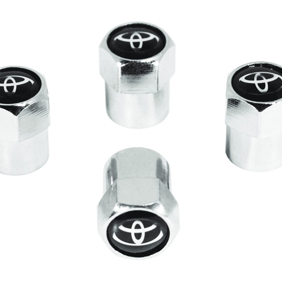 Chrome Valve Stem Tire Caps - Toyota Camry (fits all Toyotas)